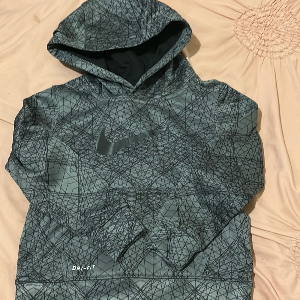 BOYS NIKE 2 PC JOGGER SET GRAY/BLACK